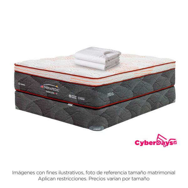 Cyberdays Combo: Colchón Immunity Medio + Protector